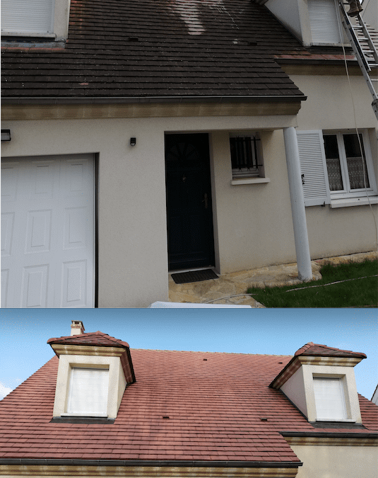 Démoussage de toit, rénovation des chiens assis- Val d’Oise 95