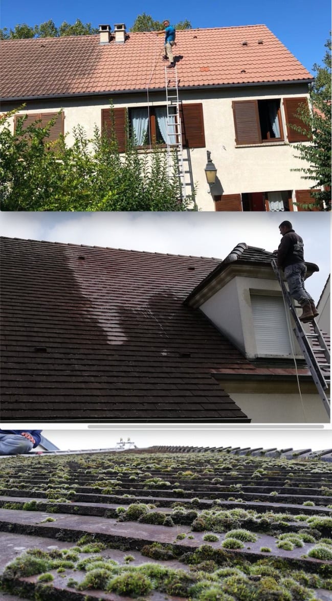 Démoussage toit - Jean Meinhard Couvreur - nettoyage toit 95 - Gonesse, Le Thillay, Sarcelles, Goussainville, Villiers le Bel, Garges lès Gonesse
